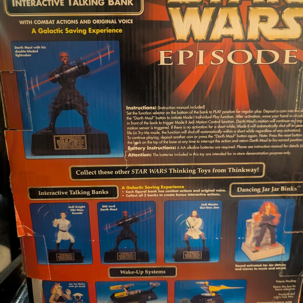 Star Wars Darth Maul Interactive Talking Bank